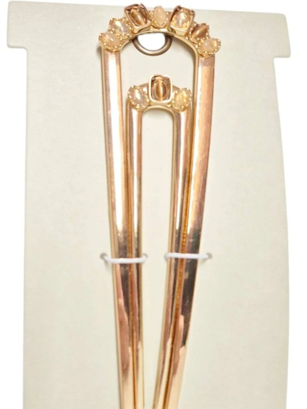 Anthropologie Bejeweled French Hair Pins, Set of 2 NWT